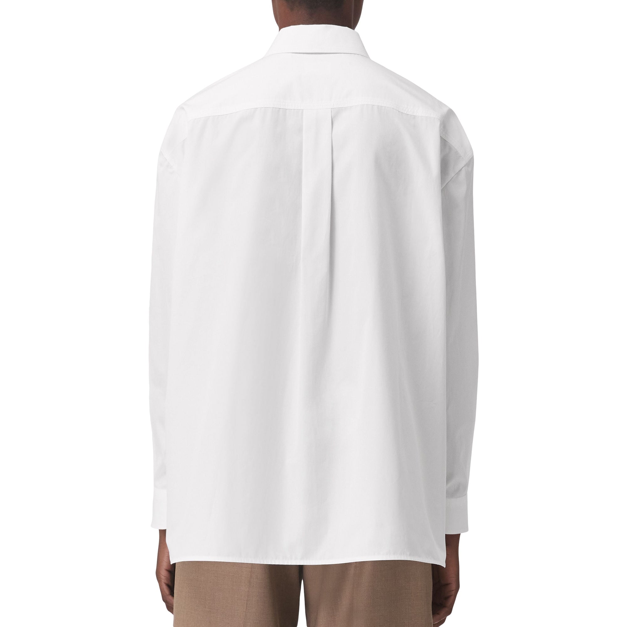 Chemise Oxford oversize en coton avec logo - Optic White