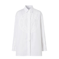Chemise Oxford oversize en coton avec logo - Optic White
