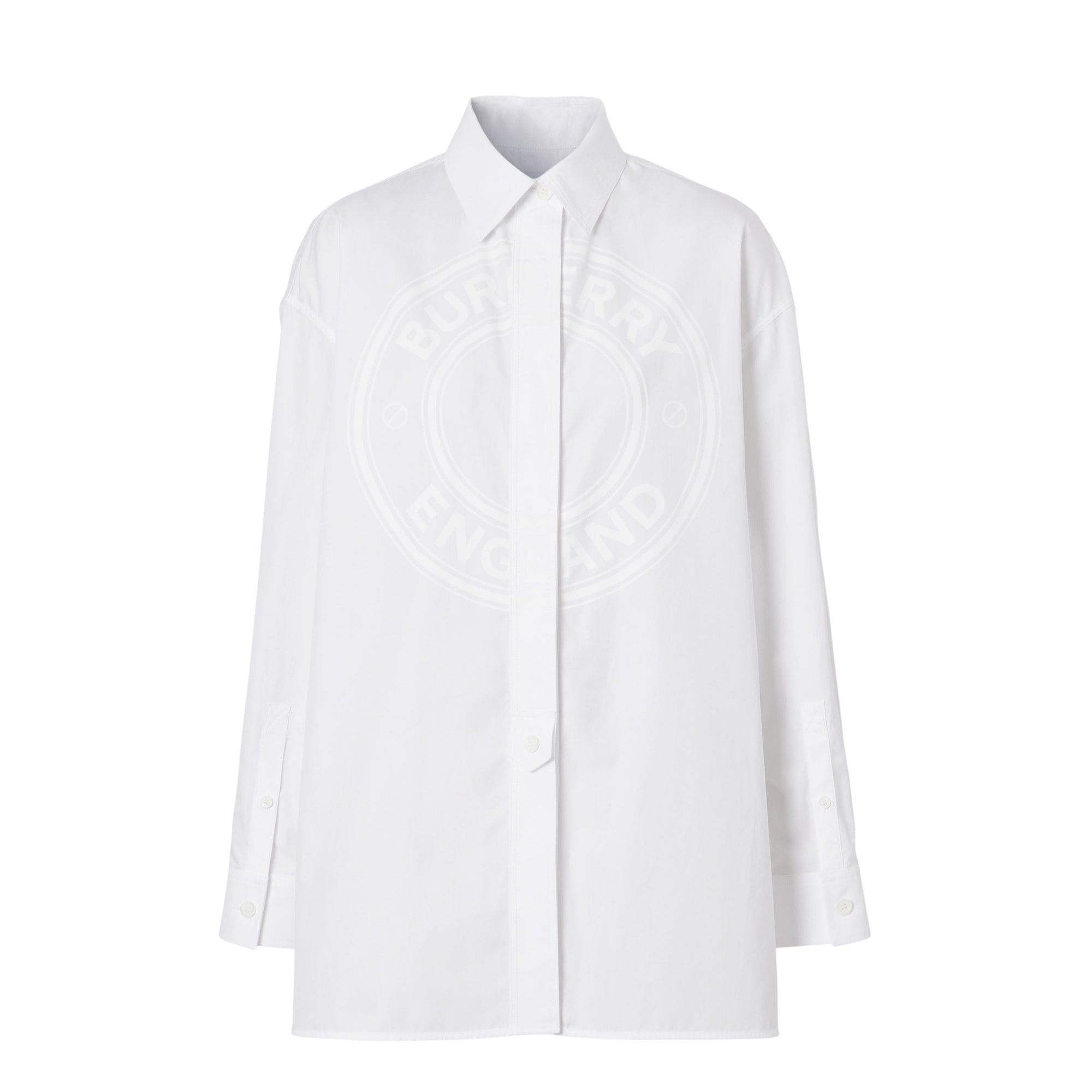 Chemise Oxford oversize en coton avec logo - Optic White