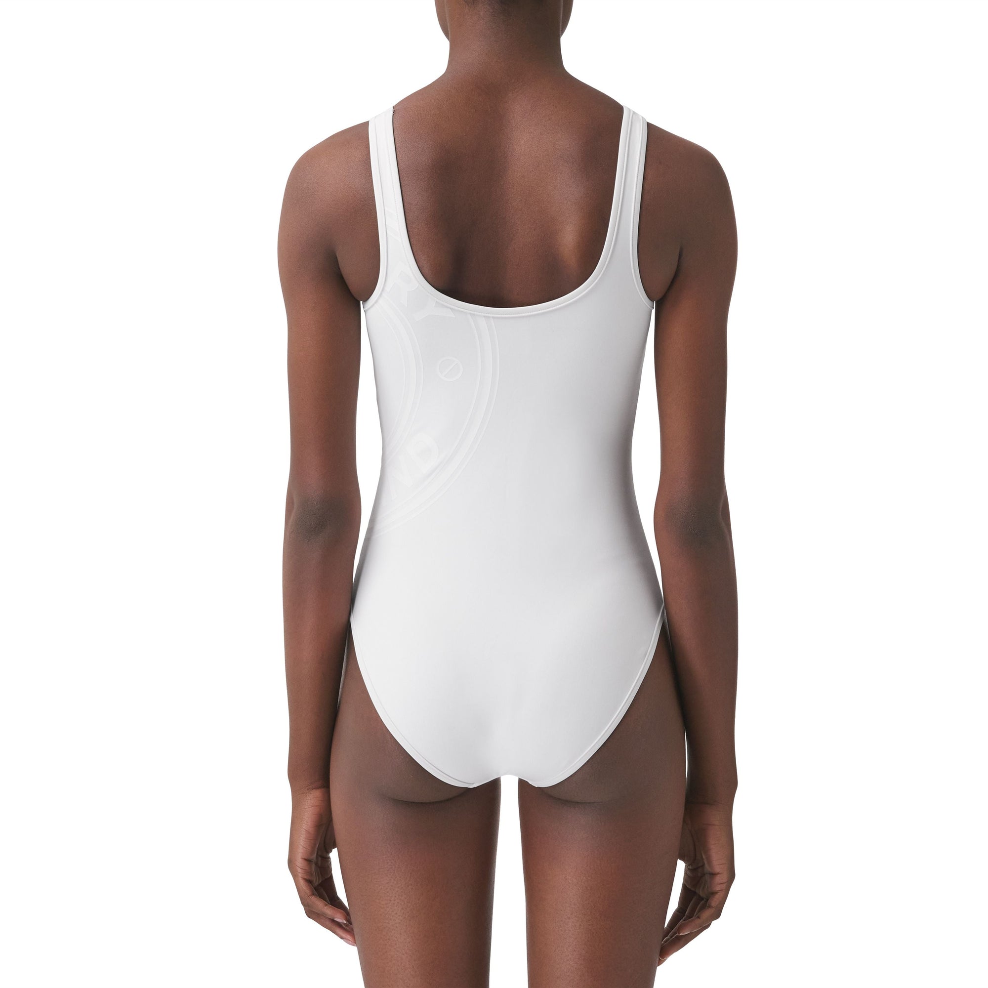 Maillot de bain stretch avec logo - White