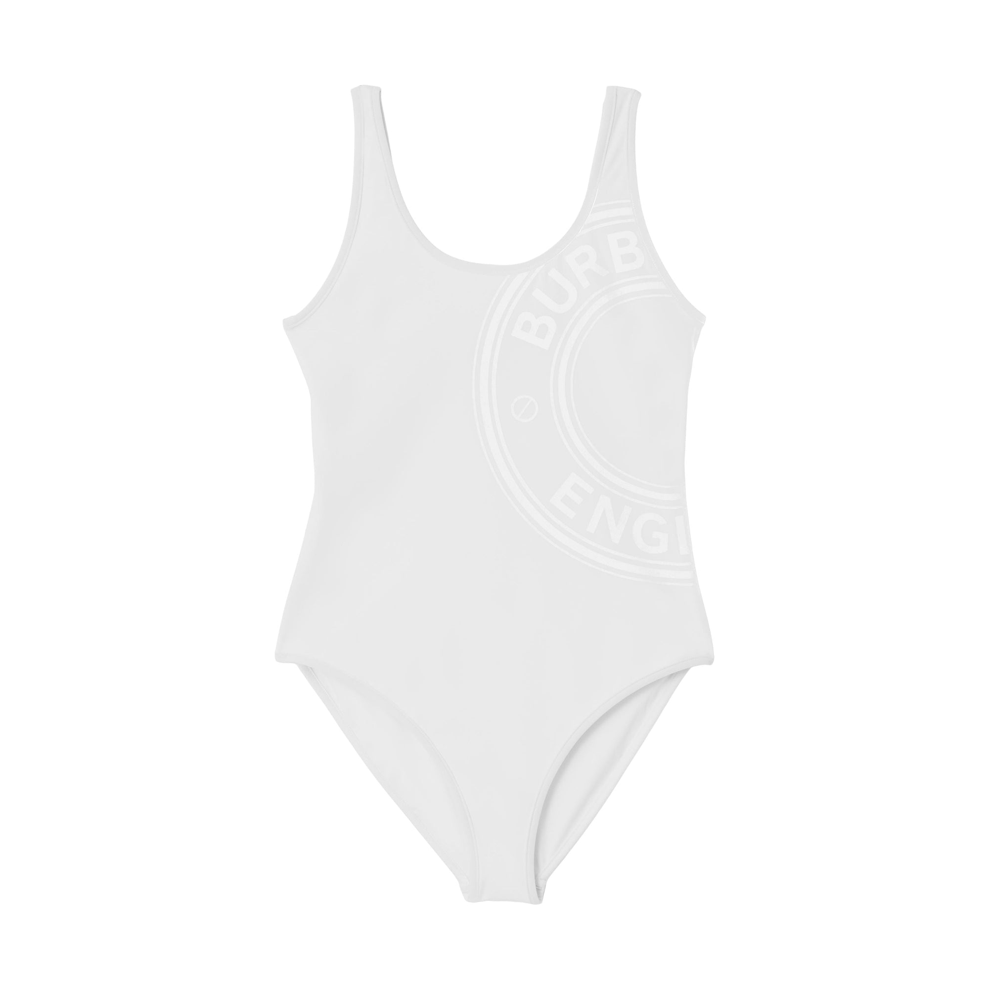Maillot de bain stretch avec logo - White