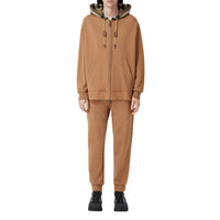 Sweat à capuche zippé surdimensionné - Camel