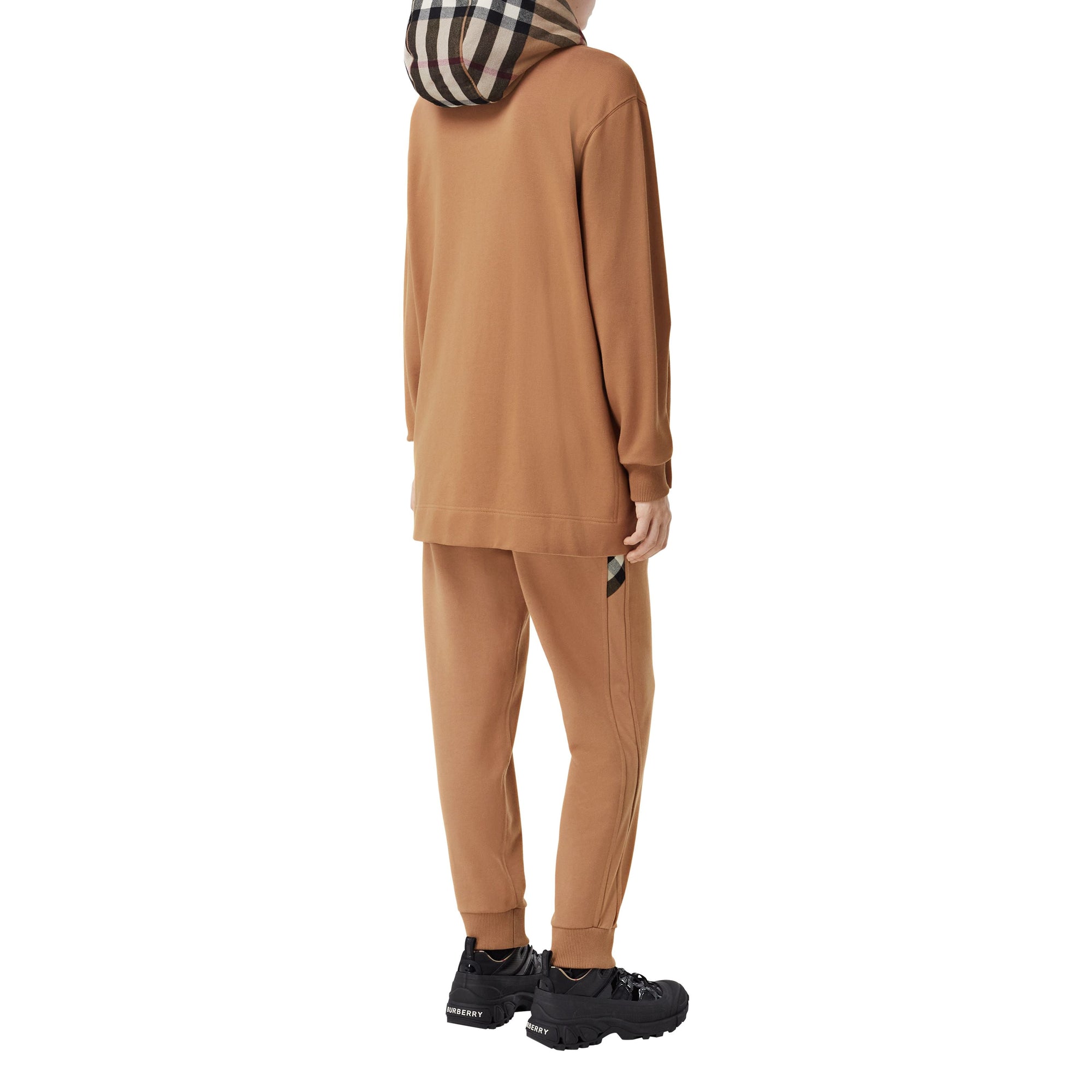 Sweat à capuche zippé surdimensionné - Camel