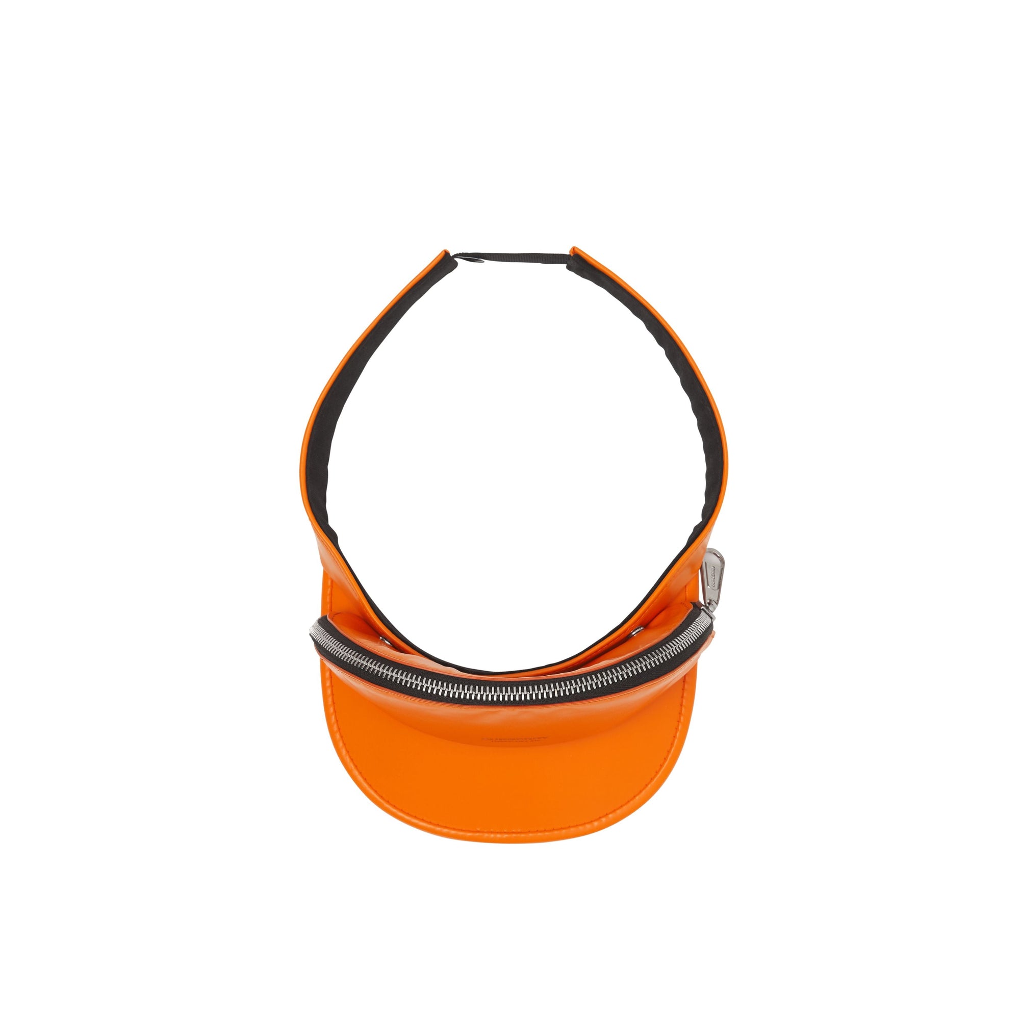 Visière en coton caoutchouté avec poche zippée amovible - Bright Orange