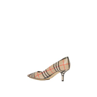 Escarpins à bout pointu en cuir à motif Vintage check - Archive Beige Check