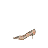 Escarpins à bout pointu en cuir à motif Vintage check - Archive Beige Check