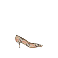 Escarpins à bout pointu en cuir à motif Vintage check - Archive Beige Check