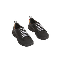 Sneakers en cuir et coton à motif Vintage Check - Black