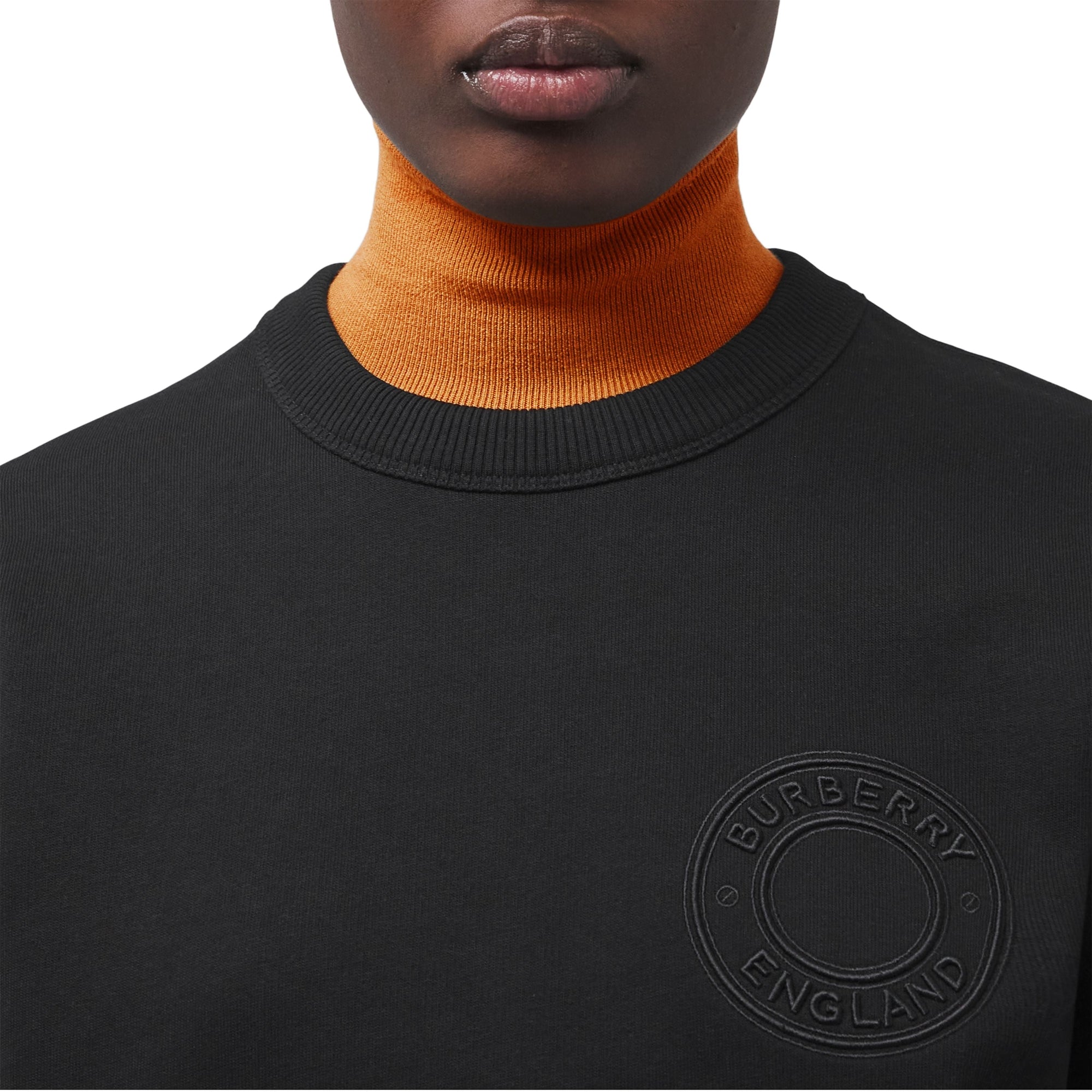 Sweat-shirt oversize en coton avec logo - Black