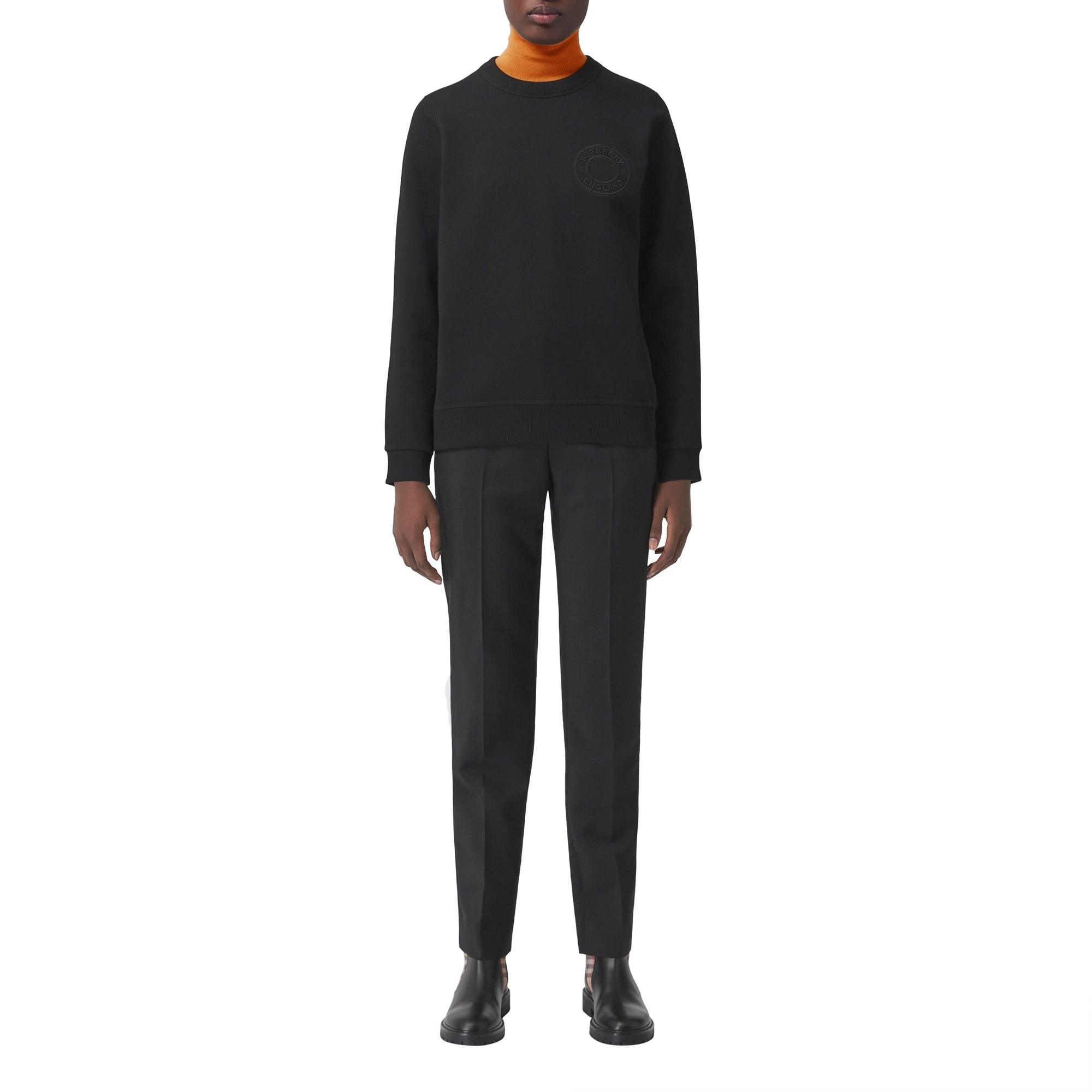 Sweat-shirt oversize en coton avec logo - Black