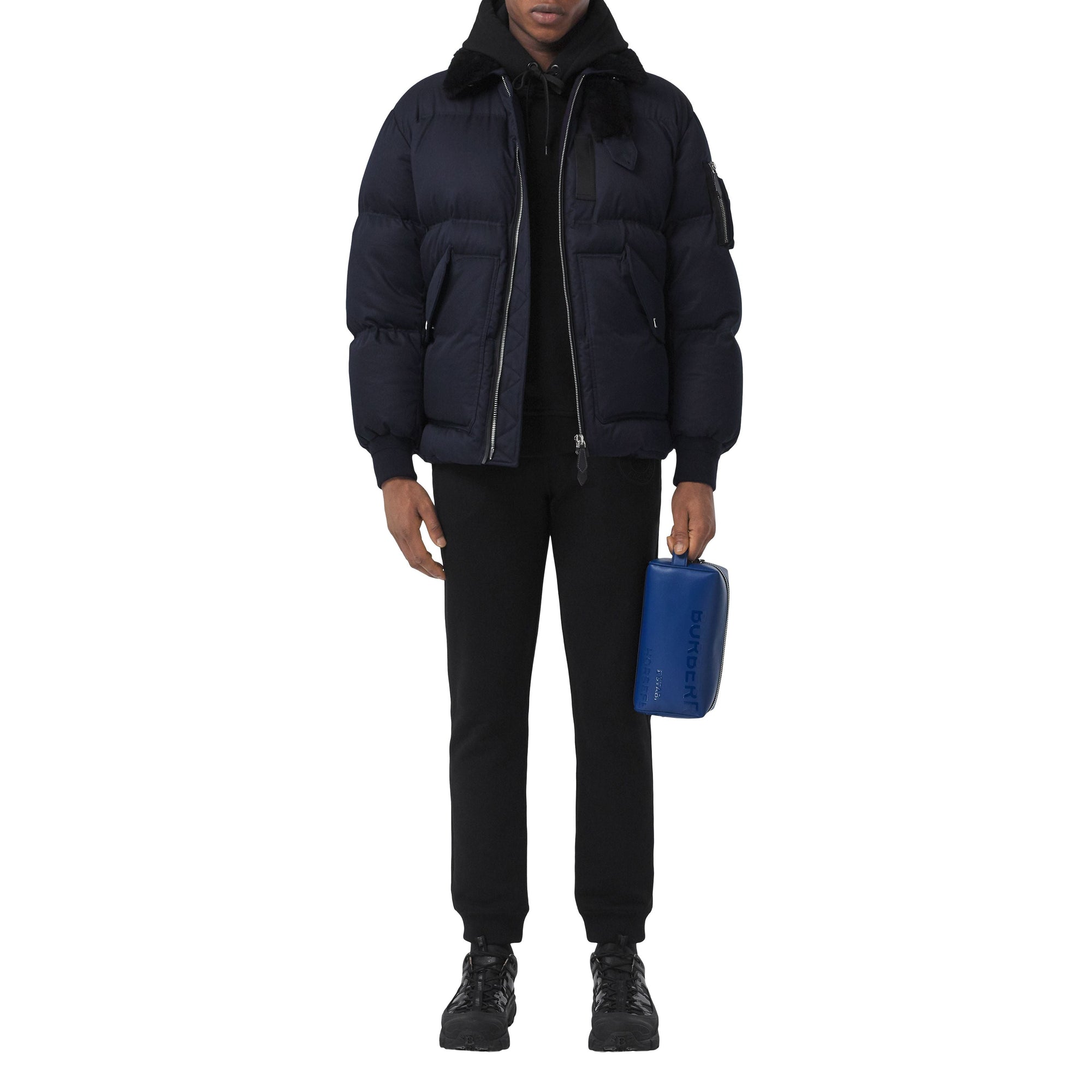 Trousse de voyage en cuir Horseferry - Midnight Navy
