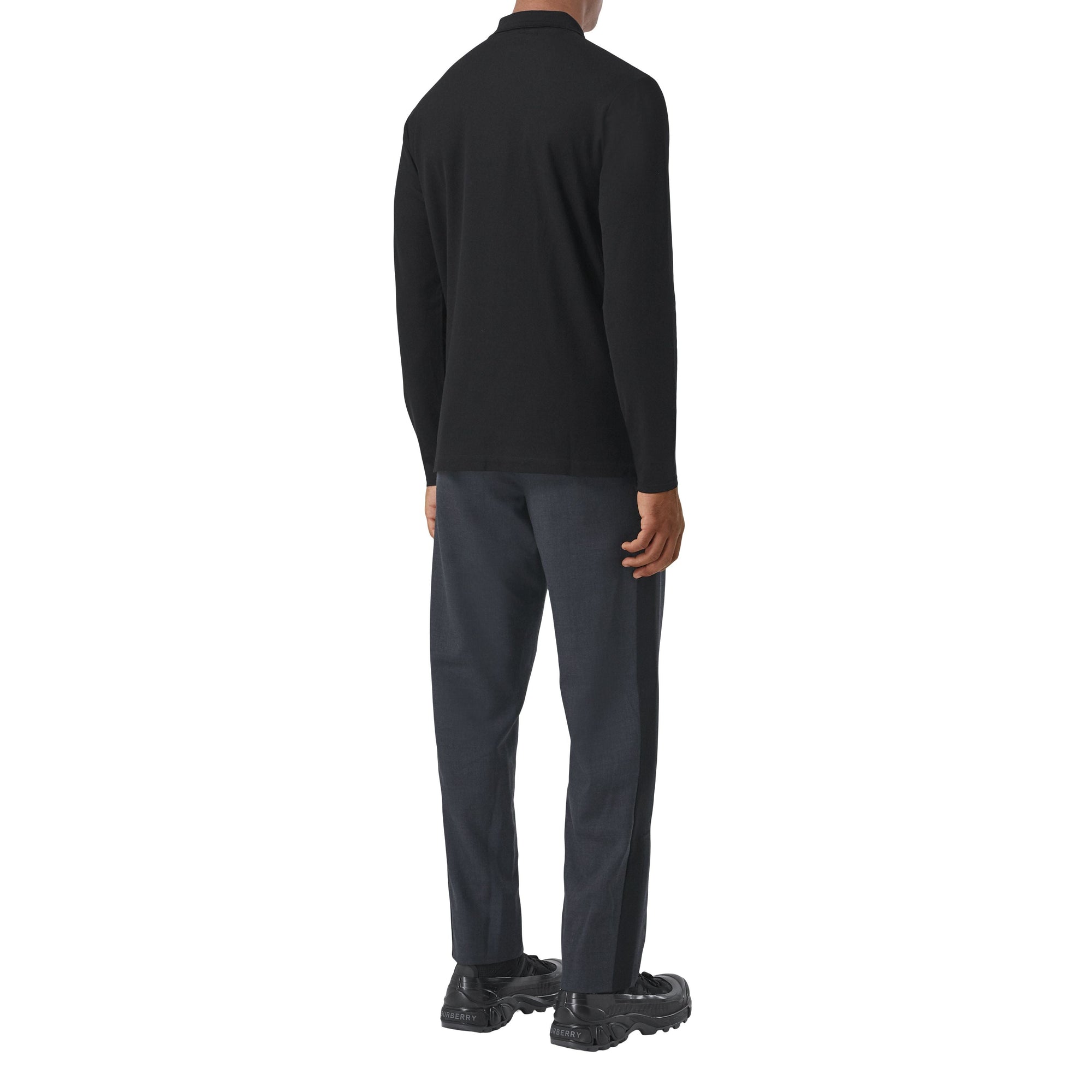 Polo à manches longues à motif Monogram - Black