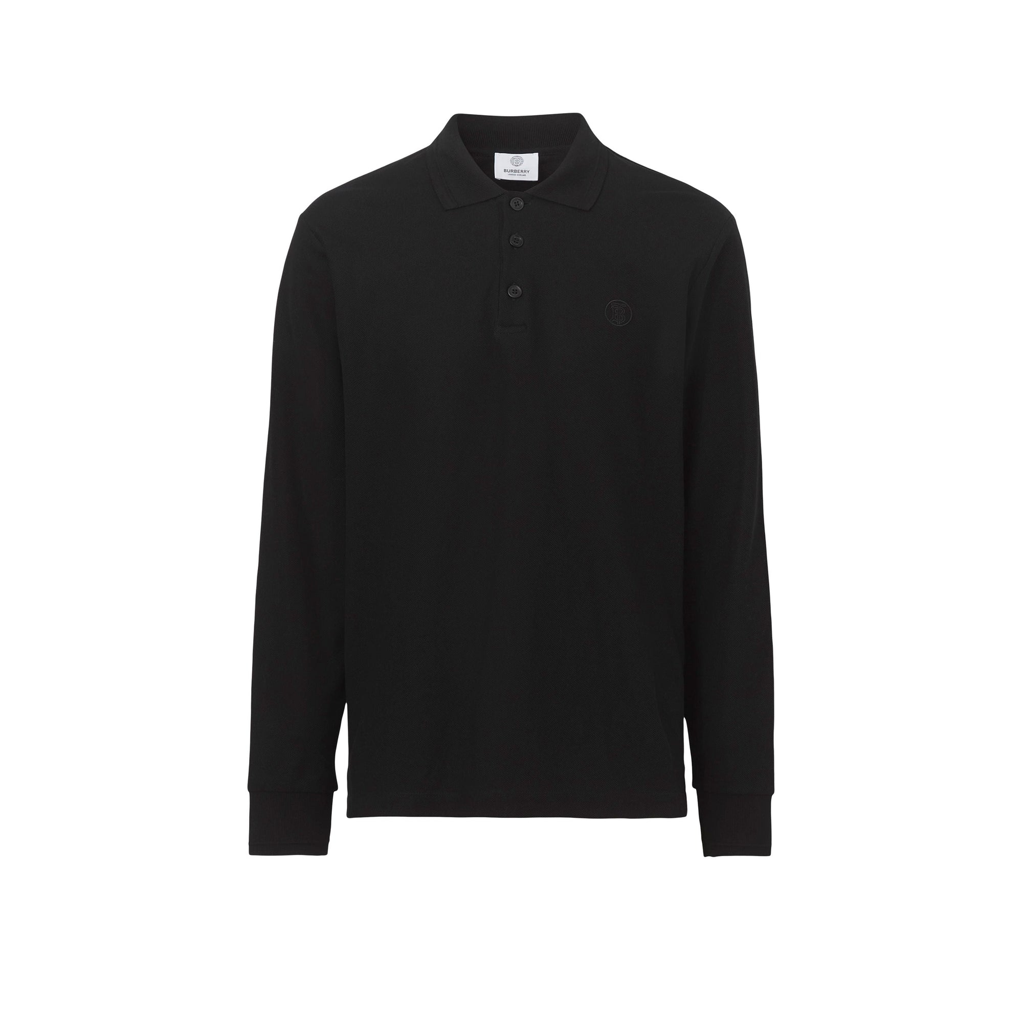 Polo à manches longues à motif Monogram - Black