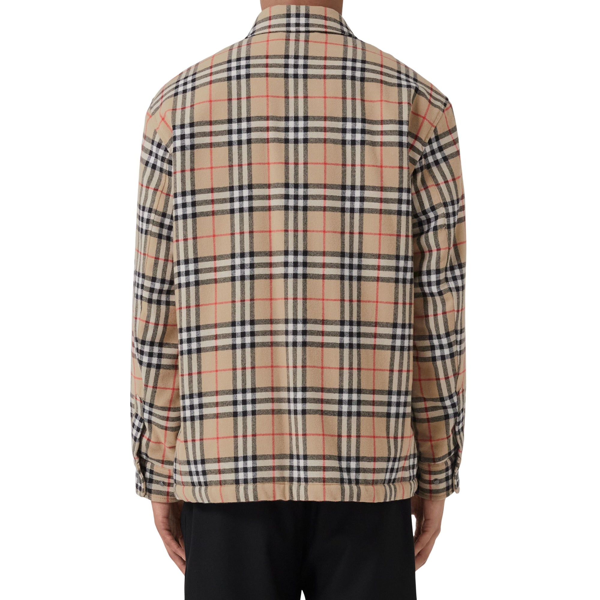 Surchemise en laine et coton à motif Vintage check - Archive Beige Check
