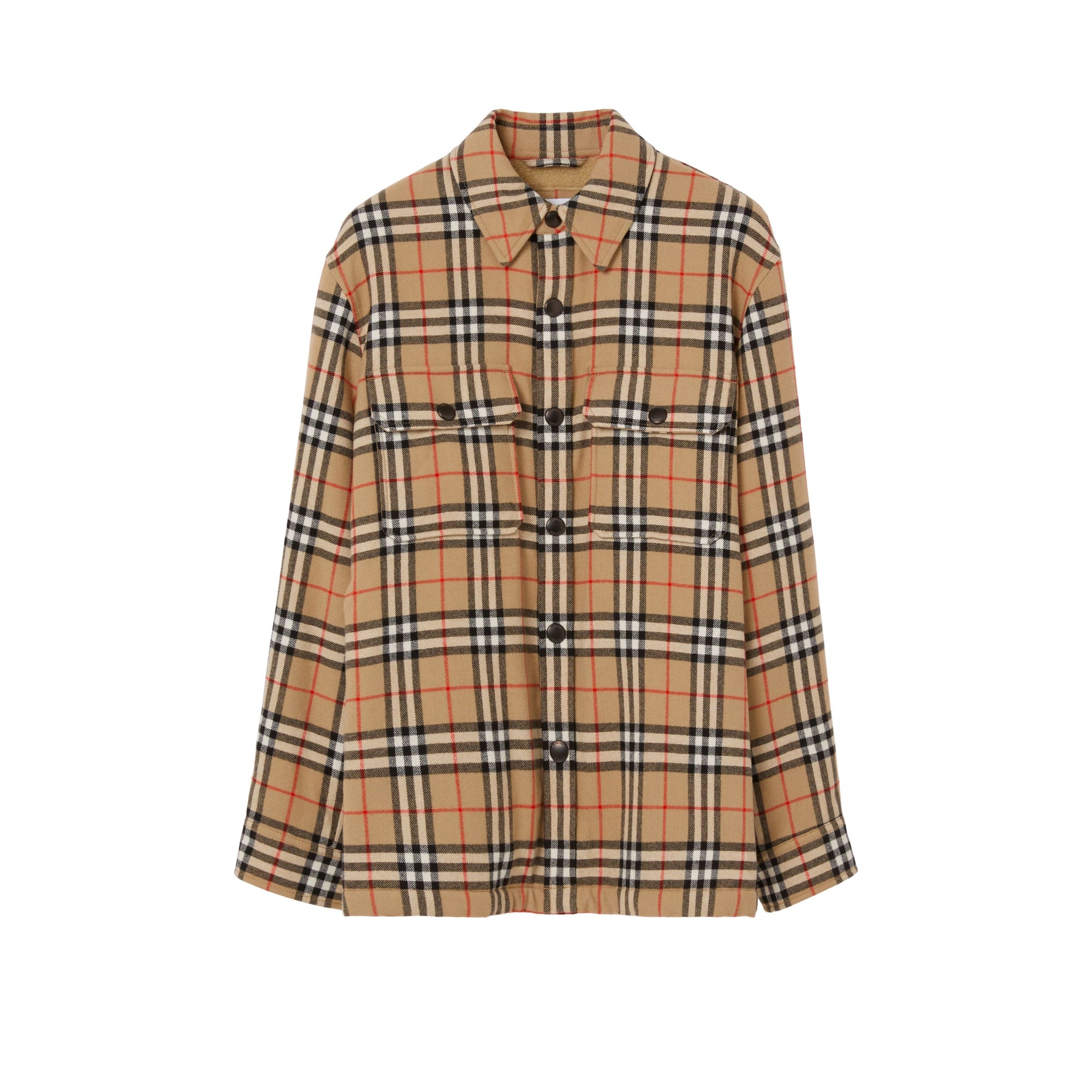 Surchemise en laine et coton à motif Vintage check - Archive Beige Check