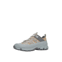 Sneakers Arthur en cuir velours à motif check - White & Grey