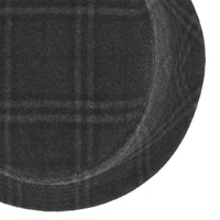 Bob en laine et cachemire à motif check - Charcoal Grey