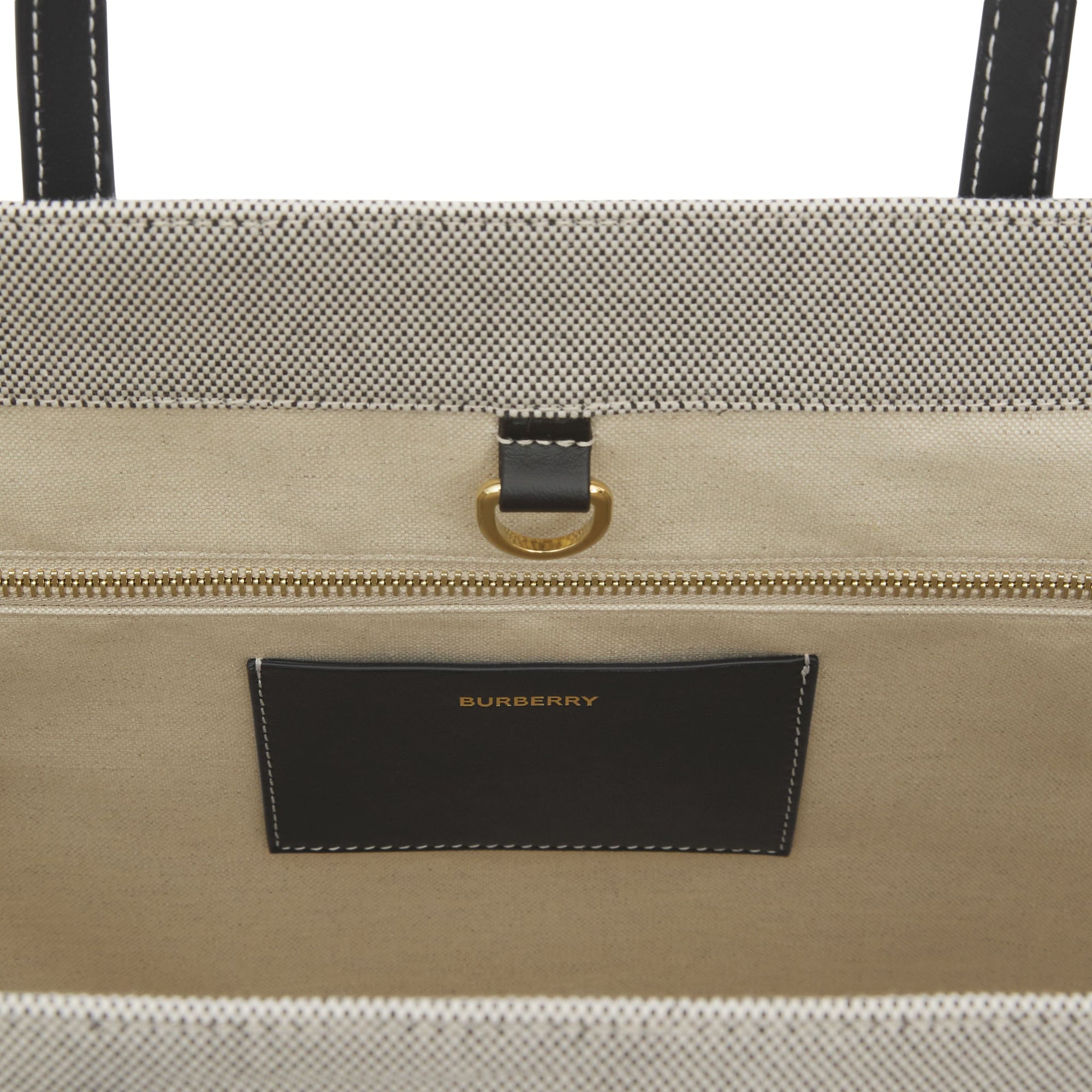 Sac cabas Freya en toile et cuir - Black & Black