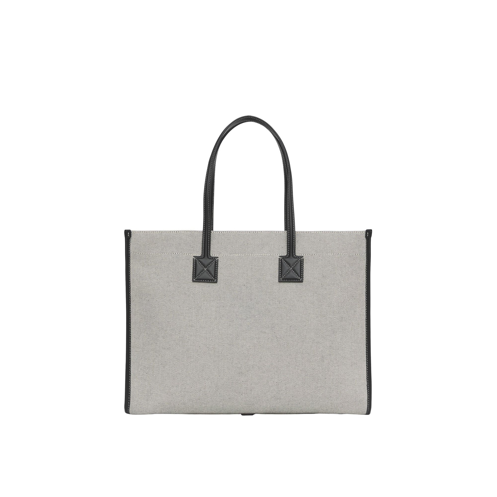 Sac cabas Freya en toile et cuir - Black & Black