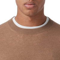 Pull en cachemire à motif monogramme - Camel