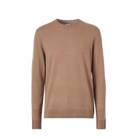 Pull en cachemire à motif monogramme - Camel