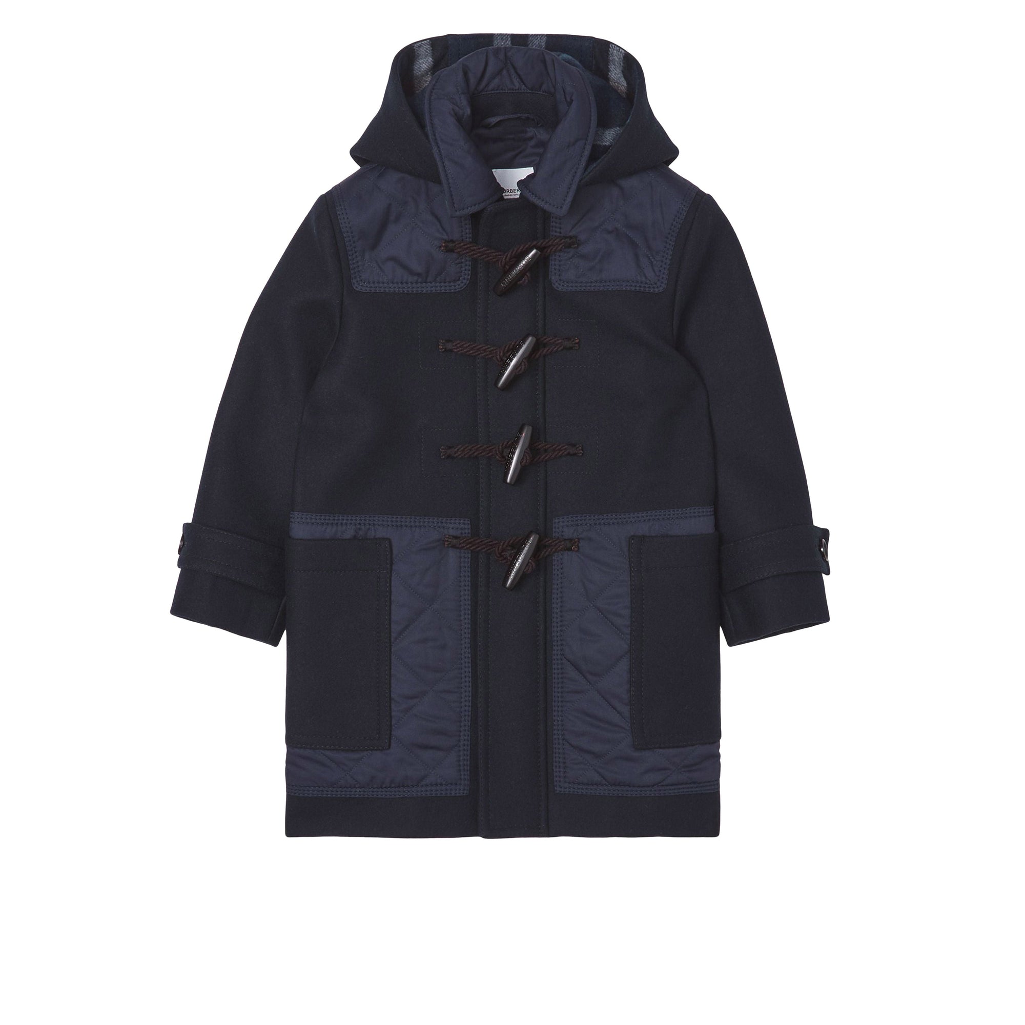 Duffle-coat en laine matelassé - Navy