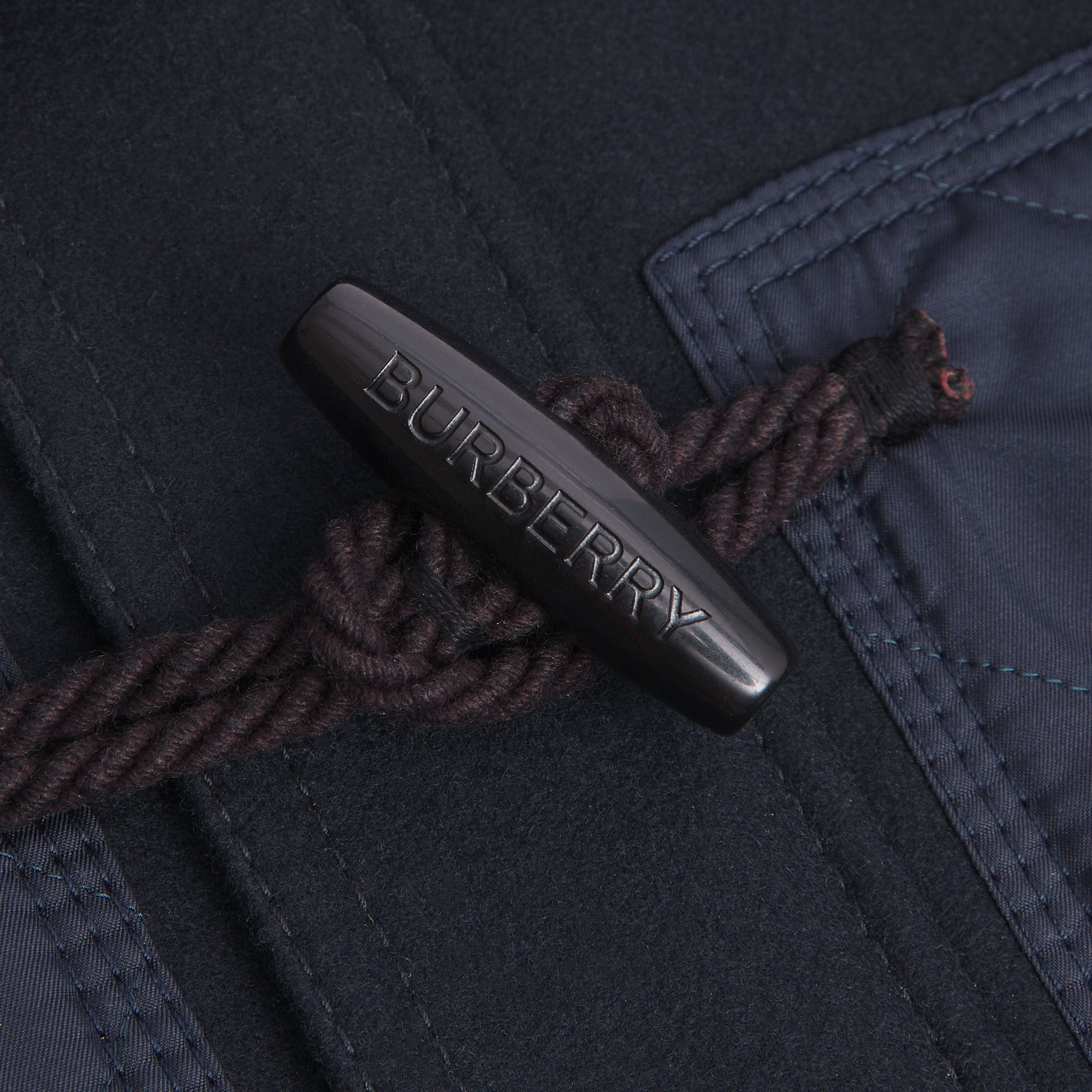 Duffle-coat en laine matelassé - Navy