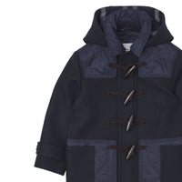 Duffle-coat en laine matelassé - Navy
