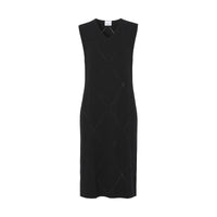 Robe en laine mélangée monogramme - Black