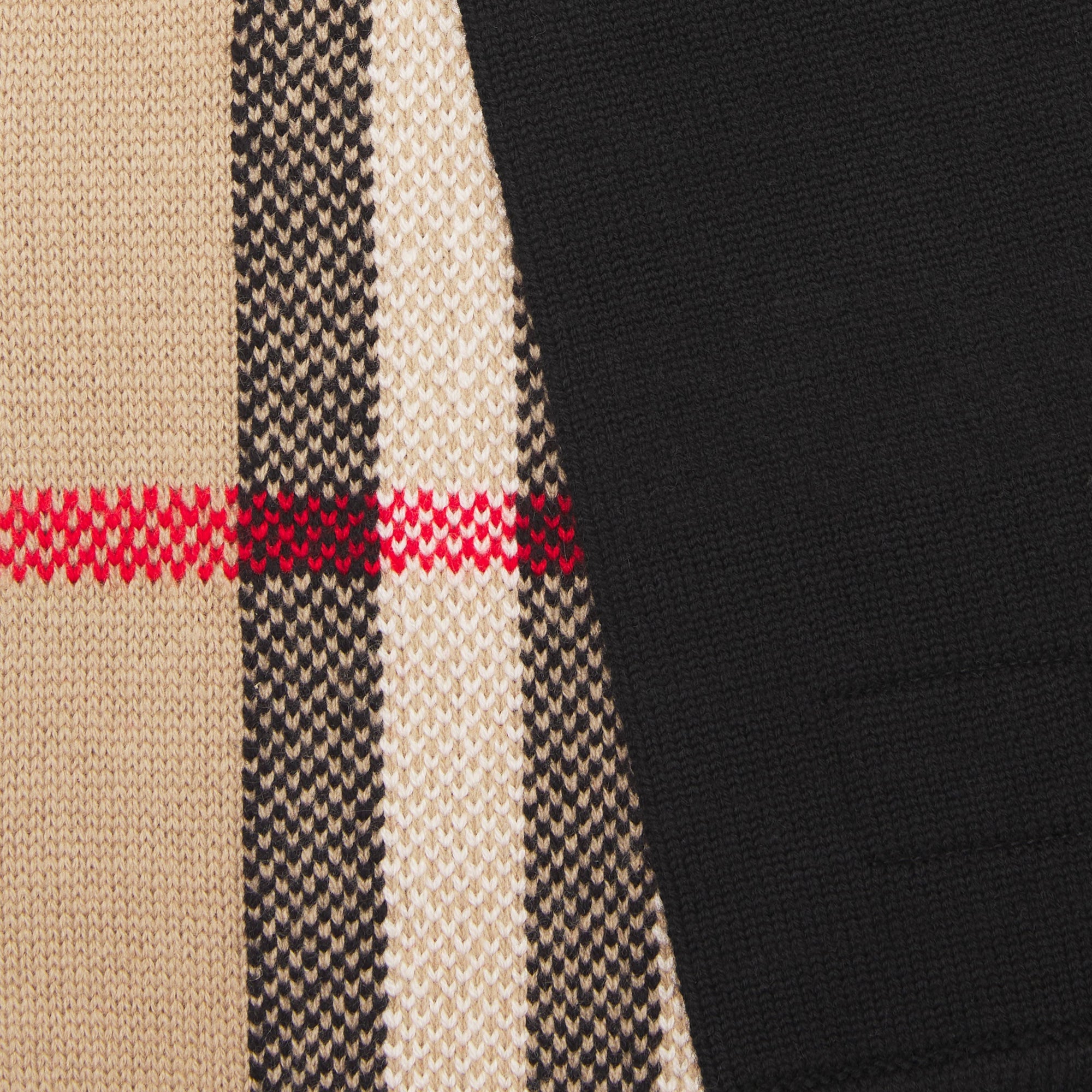 Écharpe en laine et cachemire mélangés Vintage Check - Archive Beige Check
