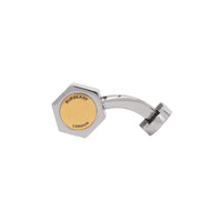 Boutons de manchette plaqués en forme d'écrou - Palladio & Dark Brass
