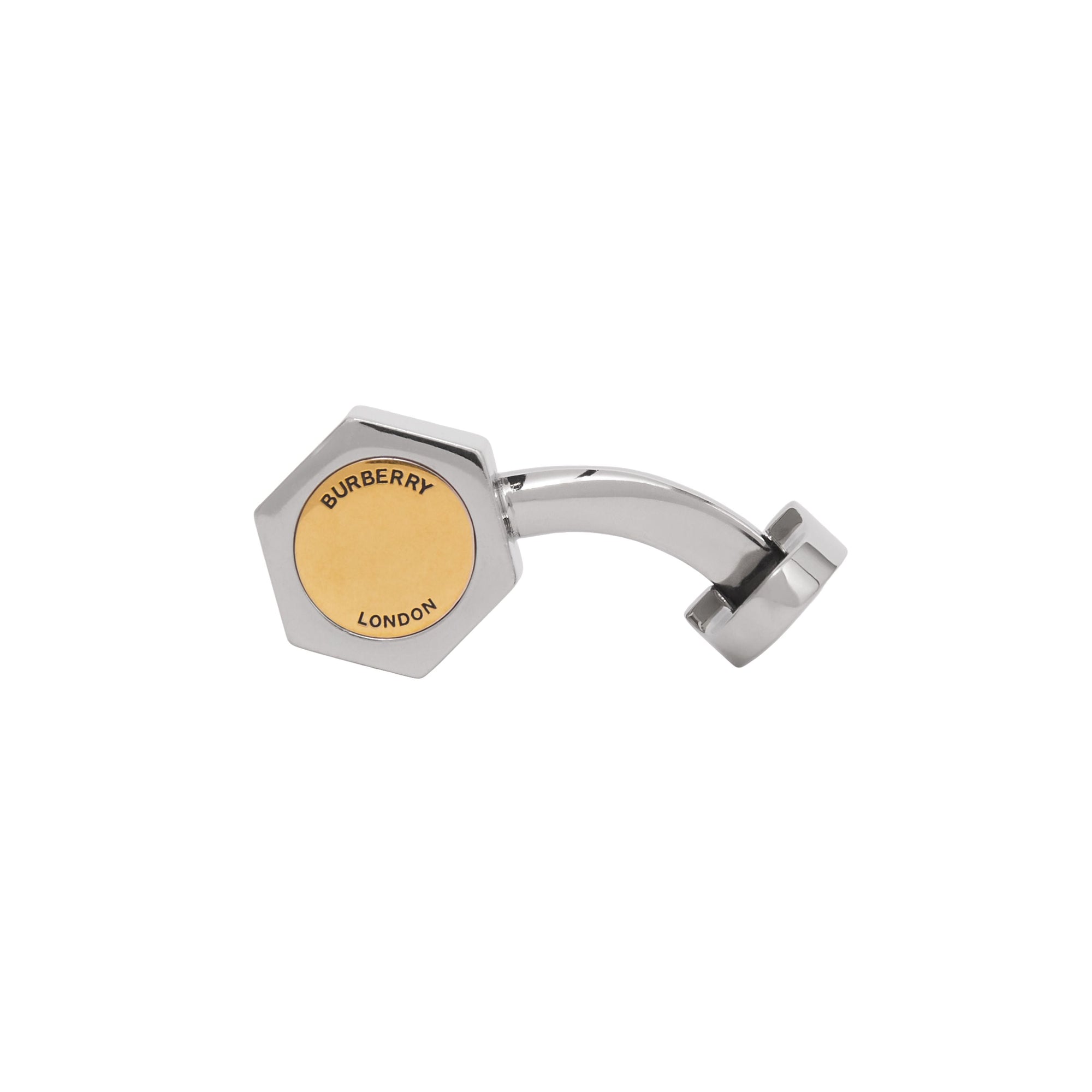 Boutons de manchette plaqués en forme d'écrou - Palladio & Dark Brass