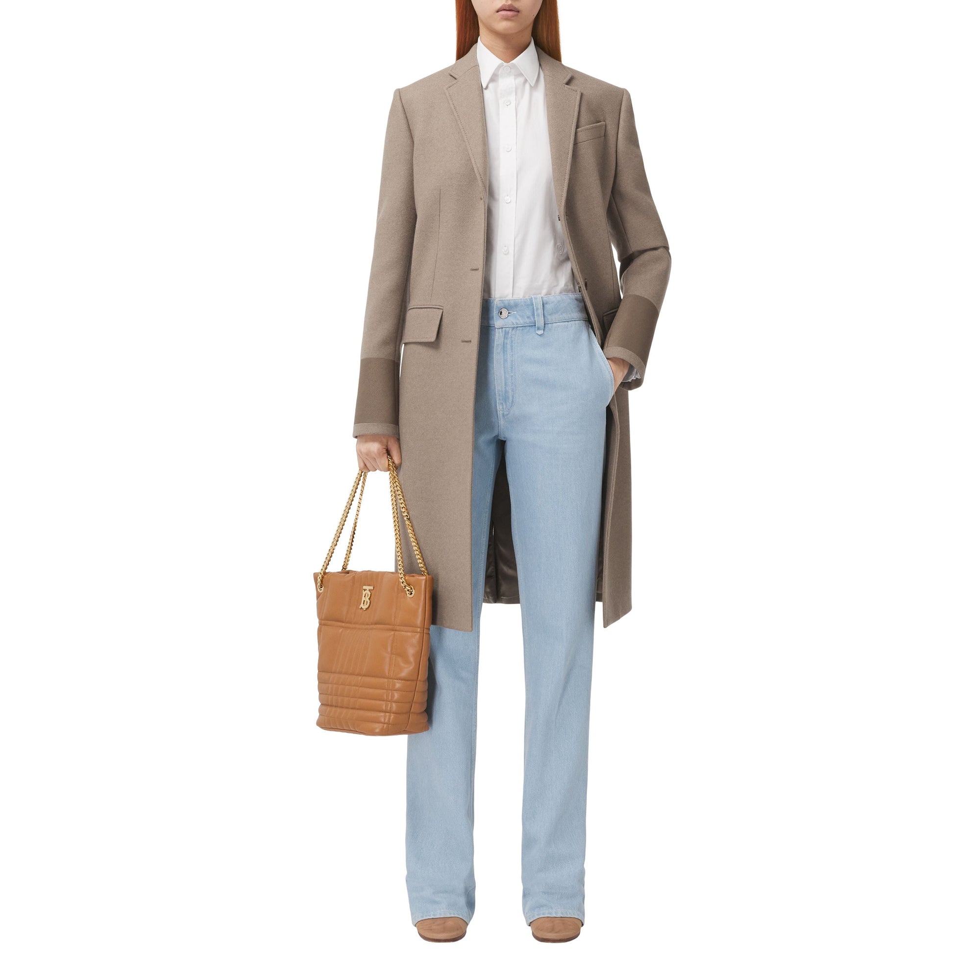 Jean droit en denim délavé - Light Indigo