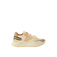 Sneakers en cuir et coton Check - Vanilla & Check