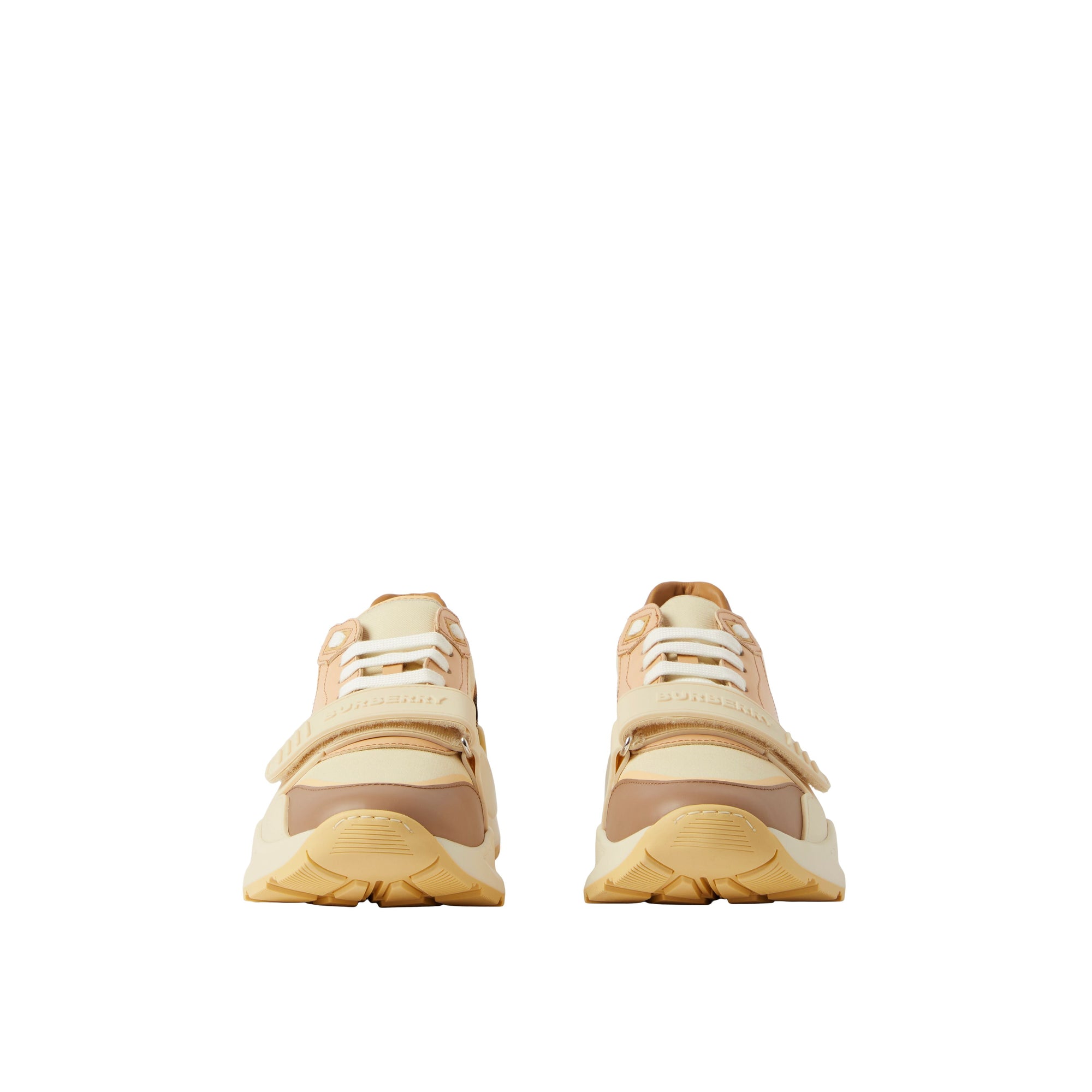 Sneakers en cuir et coton Check - Vanilla & Check