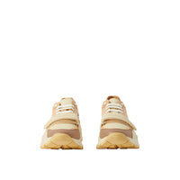 Sneakers en cuir et coton à motif check - Vanilla & Check