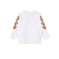 Sweat-shirt à imprimé Thomas Bear - White