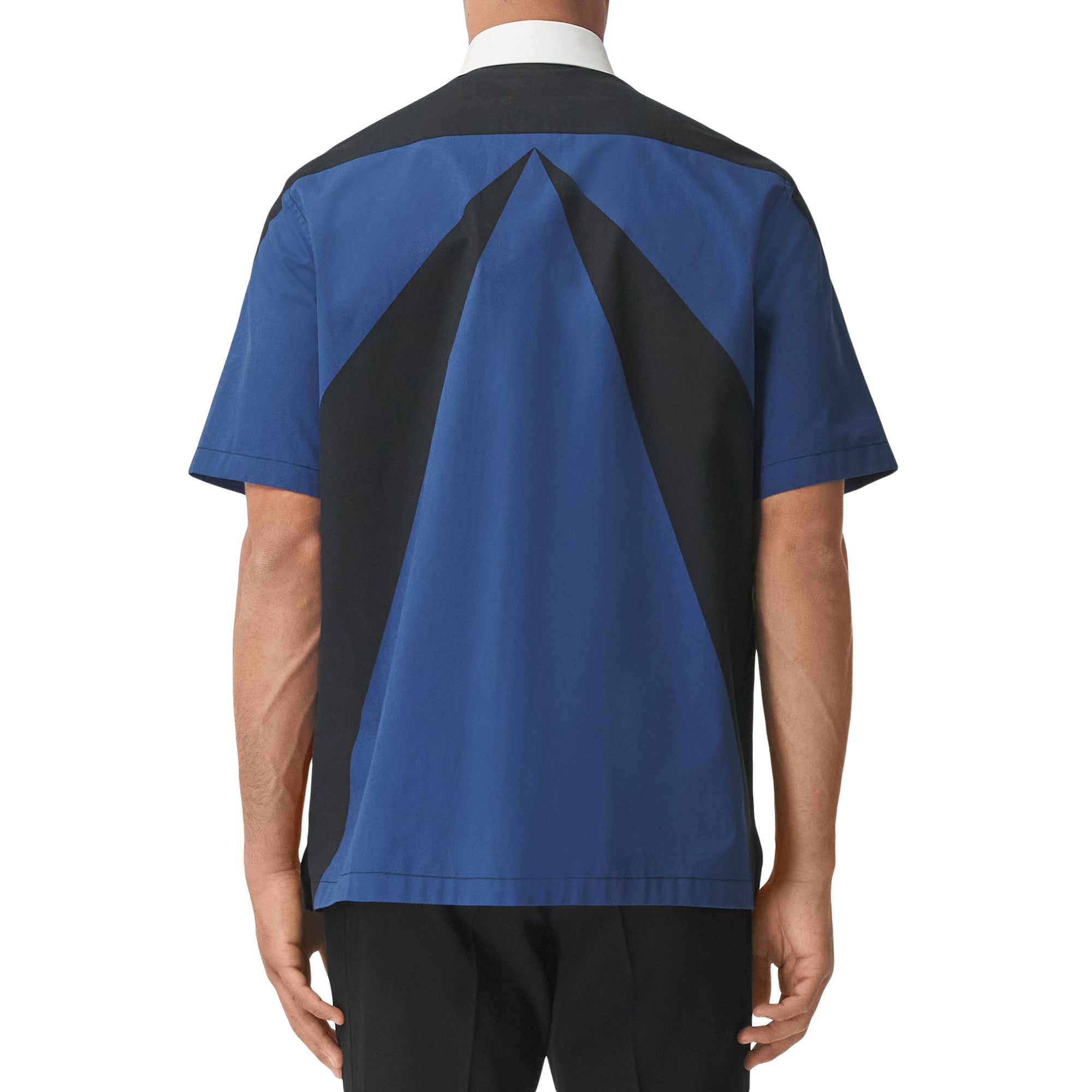 Chemise à manches courtes à imprimé géométrique - Bright Navy
