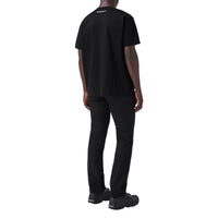 T-shirt oversize en coton à lettre - Black