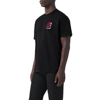 T-shirt oversize en coton à lettre - Black