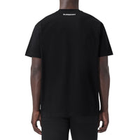 T-shirt oversize en coton à lettre - Black