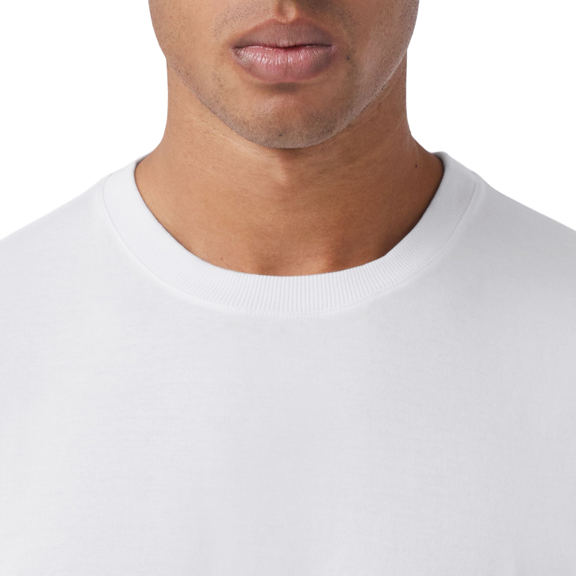 T-shirt oversize en coton à coordonnées - White