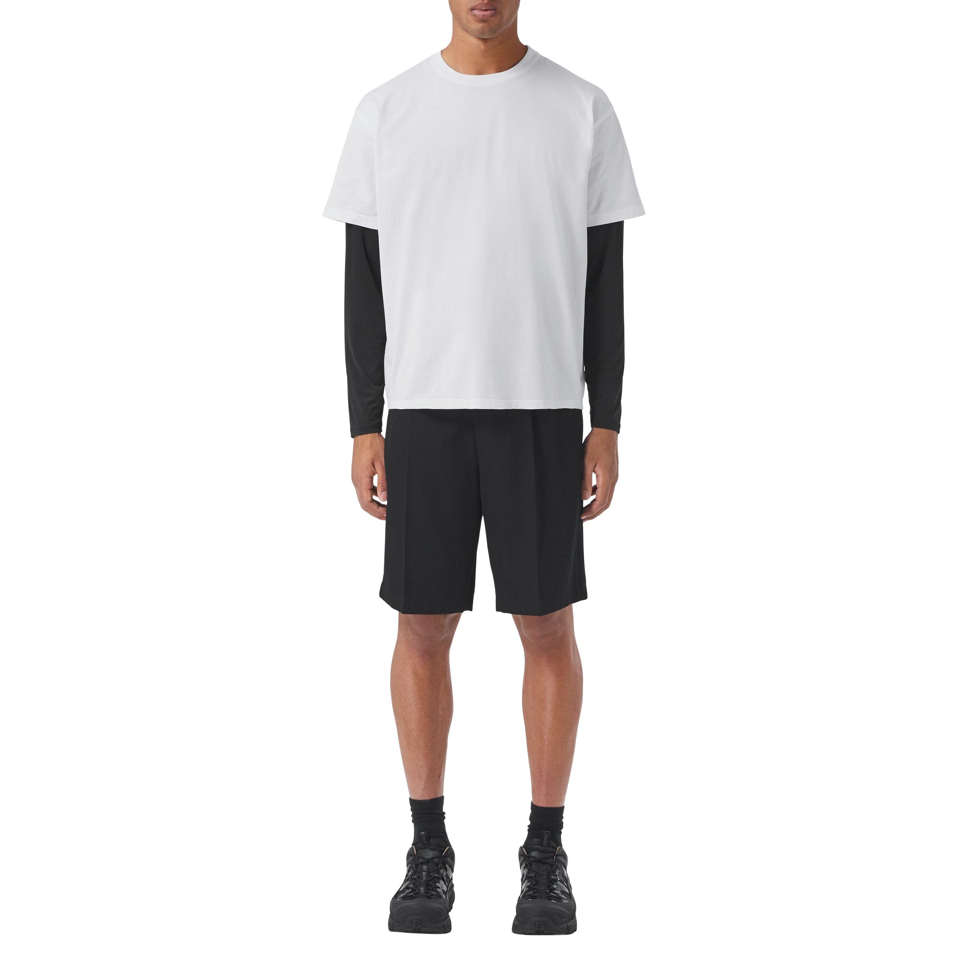 T-shirt oversize en coton à coordonnées - White