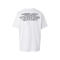 T-shirt oversize en coton à coordonnées - White