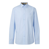 Chemise slim à motif monogramme - Soft Cornflower Blue