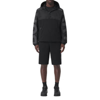 Short en coton à logo - Black