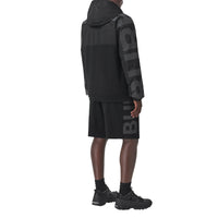 Short en coton à logo - Black