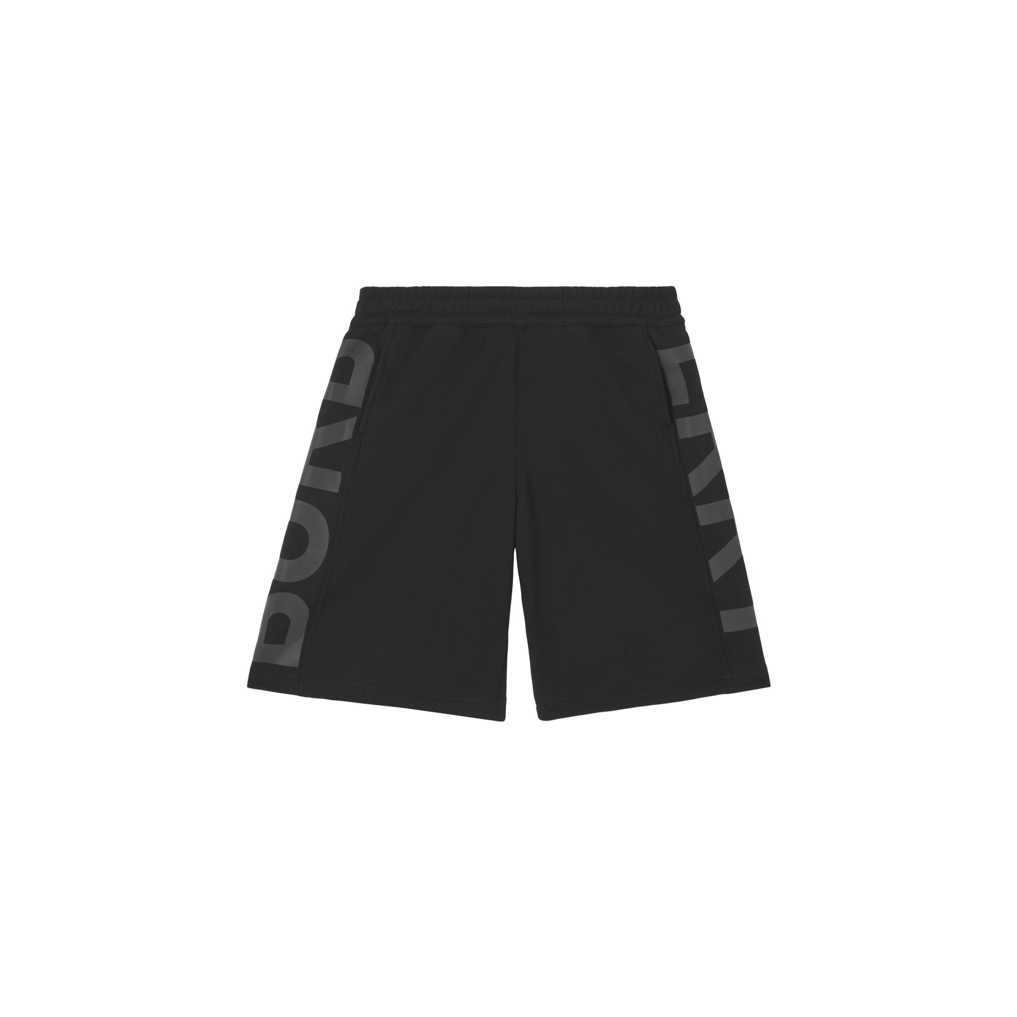 Short en coton à logo - Black