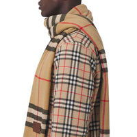 Écharpe en cachemire à motif check - Multi Archive Beige