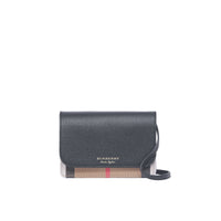Petit sac à bandoulière à motif House check - Black